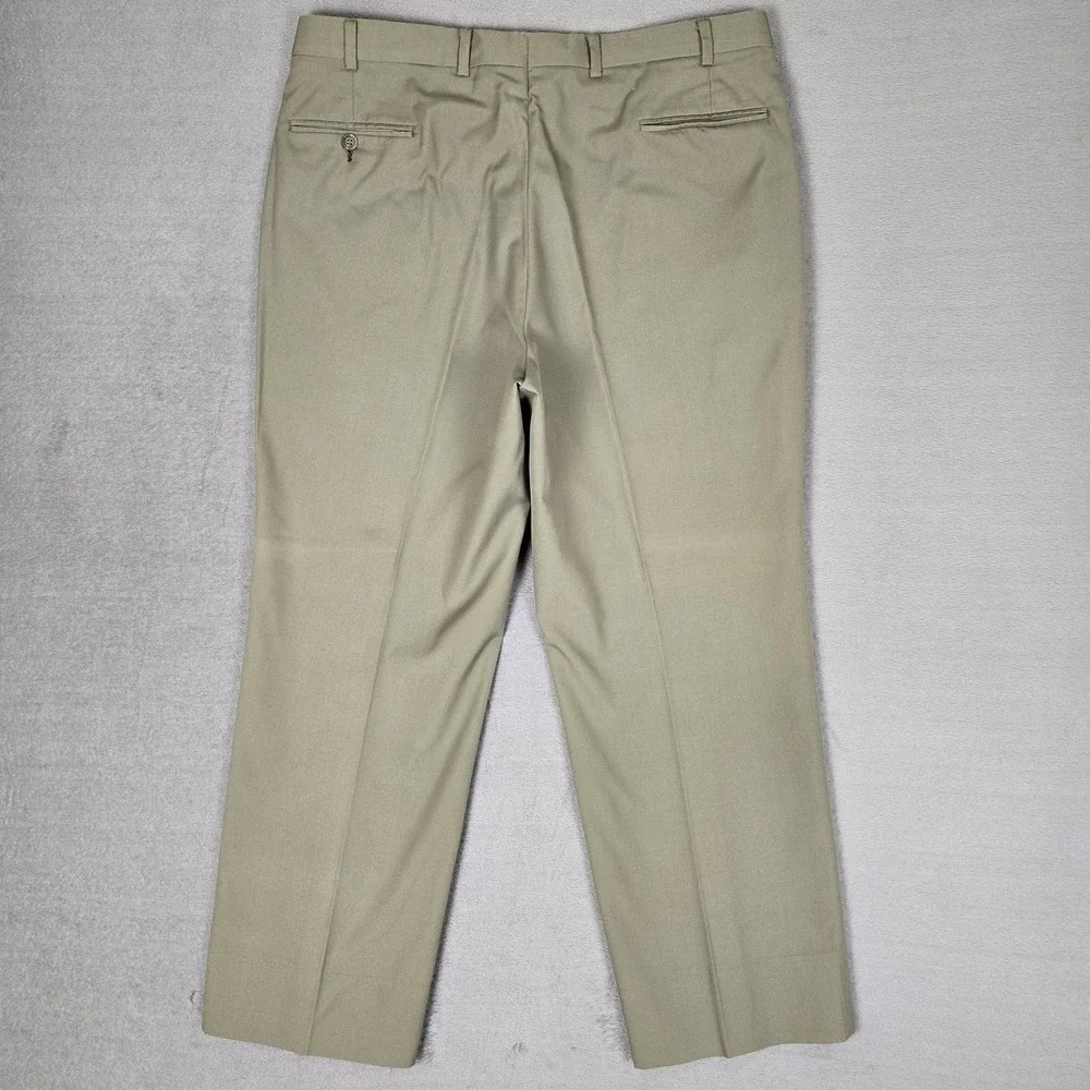 Vintage Brooks Brothers Suit Mens 44R 38x28 Green 100% Cotton 3-Button USA Made